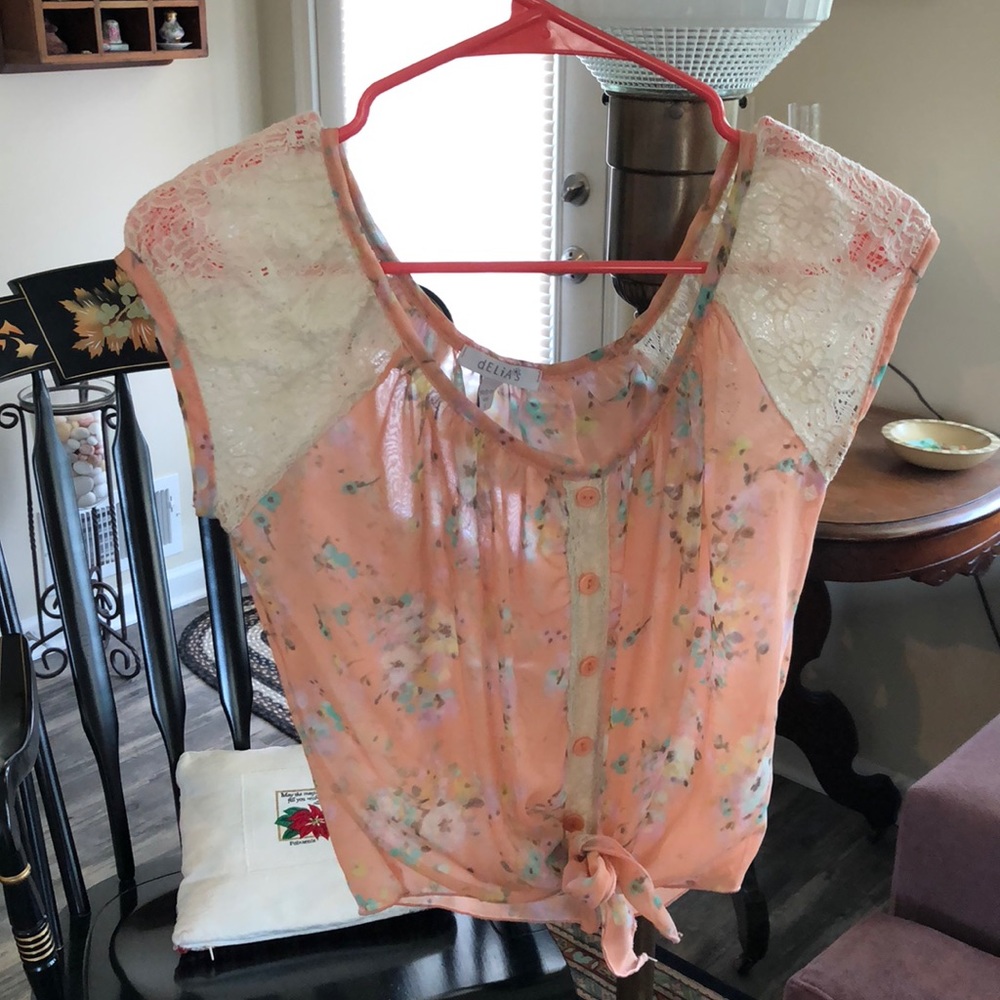 Delia’s sheer top